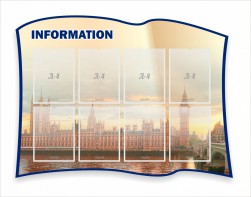 Стенд резной "Информация" Вариант 9 - fgospostavki.ru - Зеленогорск