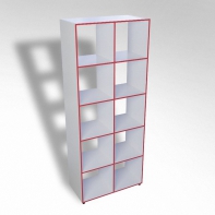 Шкаф открытый многосекционный ТР10 ЛДСП  - fgospostavki.ru - Зеленогорск