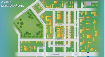 Магнитно-маркерная доска "Схема микрорайона" - fgospostavki.ru - Зеленогорск