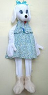 Ростовая кукла "Собачка белая" - fgospostavki.ru - Зеленогорск