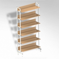  Стеллаж на металлокаркасе односторонний - fgospostavki.ru - Зеленогорск