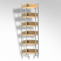 Стеллаж на металлокаркасе угловой - fgospostavki.ru - Зеленогорск