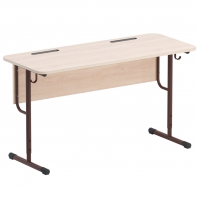 Стол двухместный ученический на круглой трубе - fgospostavki.ru - Зеленогорск