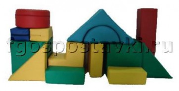 Мягкий модуль-конструктор "Стройка" (14 элементов) - fgospostavki.ru - Зеленогорск