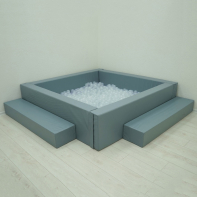 Сухой бассейн с шариками и RGB-подсветкой 190х190 см - fgospostavki.ru - Зеленогорск