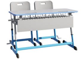 Парта NOMAD V двухместная регулируемая по высоте с антивандальной кромкой - fgospostavki.ru - Зеленогорск