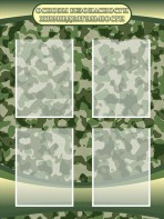 Стенд "Основы безопасности жизнедеятельности" Вариант 1 - fgospostavki.ru - Зеленогорск