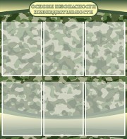 Стенд "Основы безопасности жизнедеятельности" Вариант 2 - fgospostavki.ru - Зеленогорск