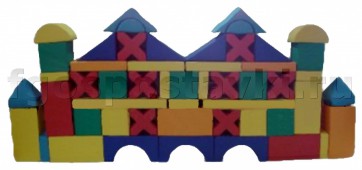 Мягкий модуль-конструктор "Замок" (52 элемента) - fgospostavki.ru - Зеленогорск