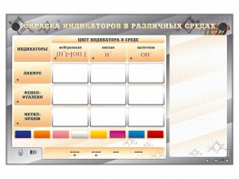 Электрифицированный оптический стенд "Окраска индикаторов в различных средах" с маркерными полями - fgospostavki.ru - Зеленогорск