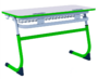 Парта SMARTY двухместная регулируемая по высоте с антивандальной кромкой - fgospostavki.ru - Зеленогорск