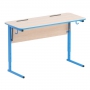 Стол ученический двухместный с наклоном столешницы (0-24°) на прямоугольной трубе - fgospostavki.ru - Зеленогорск